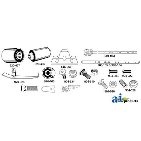 A & I Products (50) 7/16x1-1/2" bolts 2.7" x4.1" x6.3" A-904-520